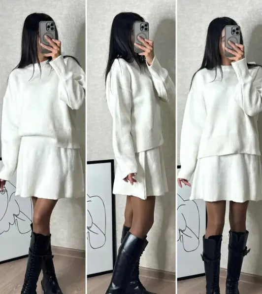 Knitwear Skirt Outfit - My Store