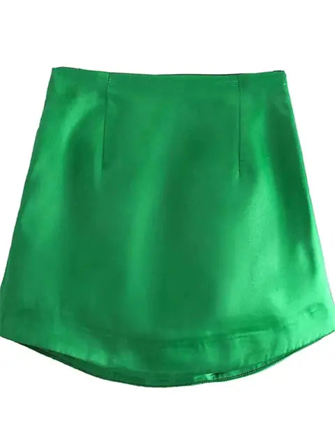 Satin Short Skirt - My Store