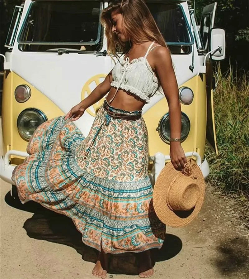 Printed Bohemian Skirt - My Store