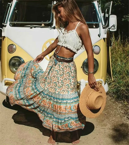 Printed Bohemian Skirt - My Store