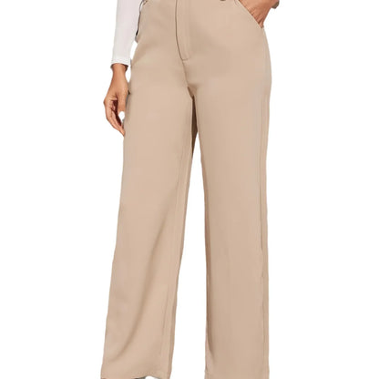 Wide Leg Loose Commuter Trousers - My Store