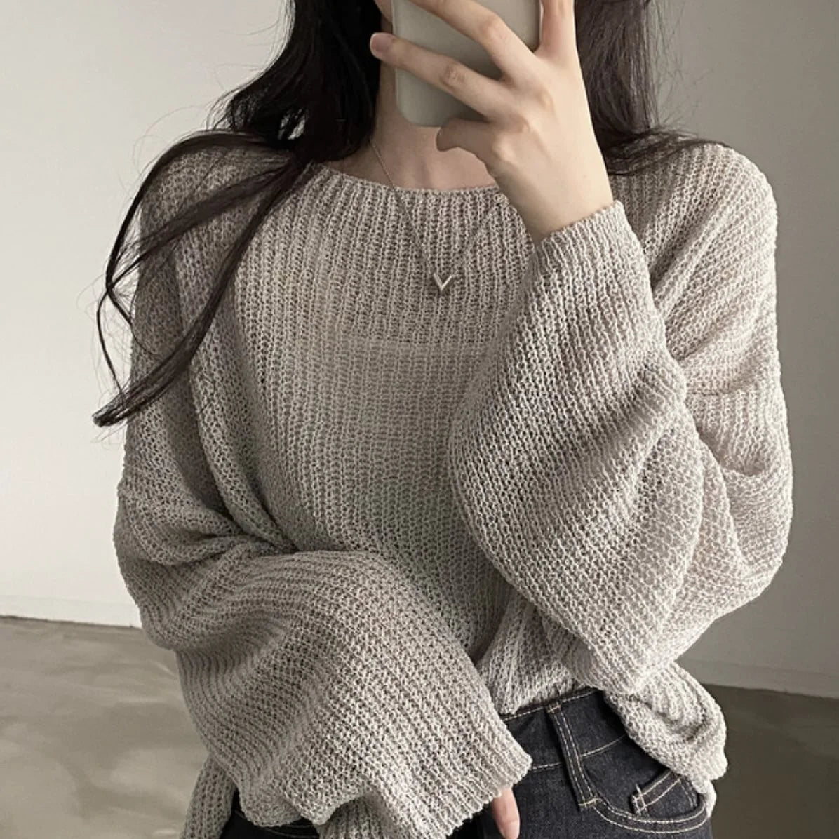 One Size Knitwear Sweater for Women - My Store