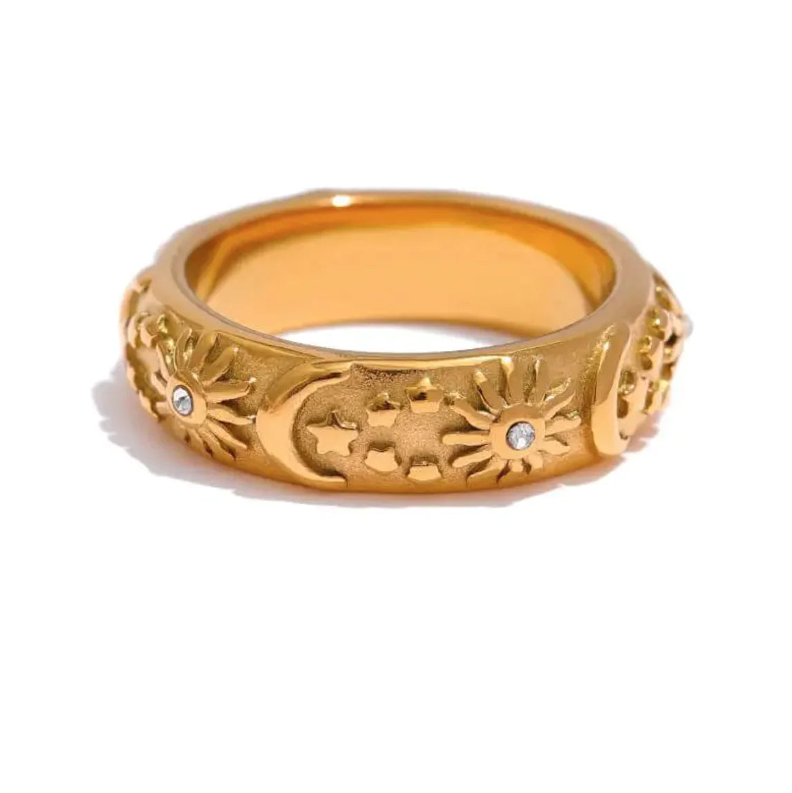 Star, Moon, and Sun Ring - My Store