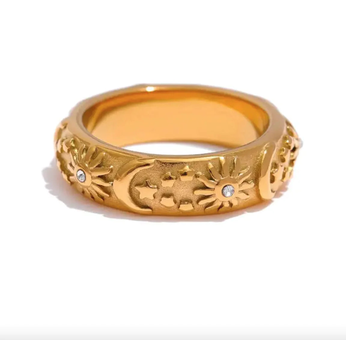 Star, Moon, and Sun Ring - My Store