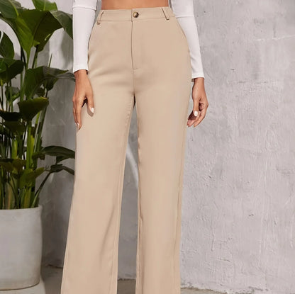 Wide Leg Loose Commuter Trousers - My Store