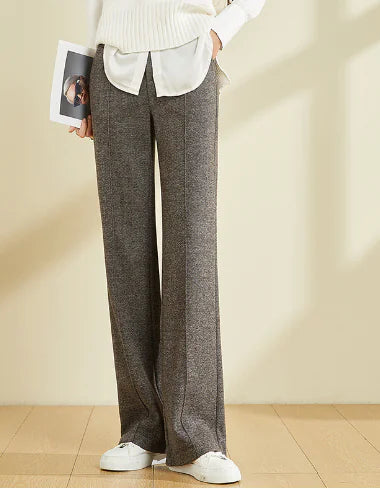 High-Waisted Casual Wide-Leg Trousers for Women - My Store