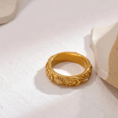 Star, Moon, and Sun Ring - My Store