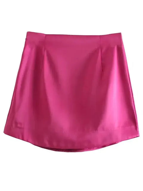Satin Short Skirt - My Store