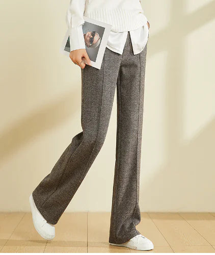 High-Waisted Casual Wide-Leg Trousers for Women - My Store