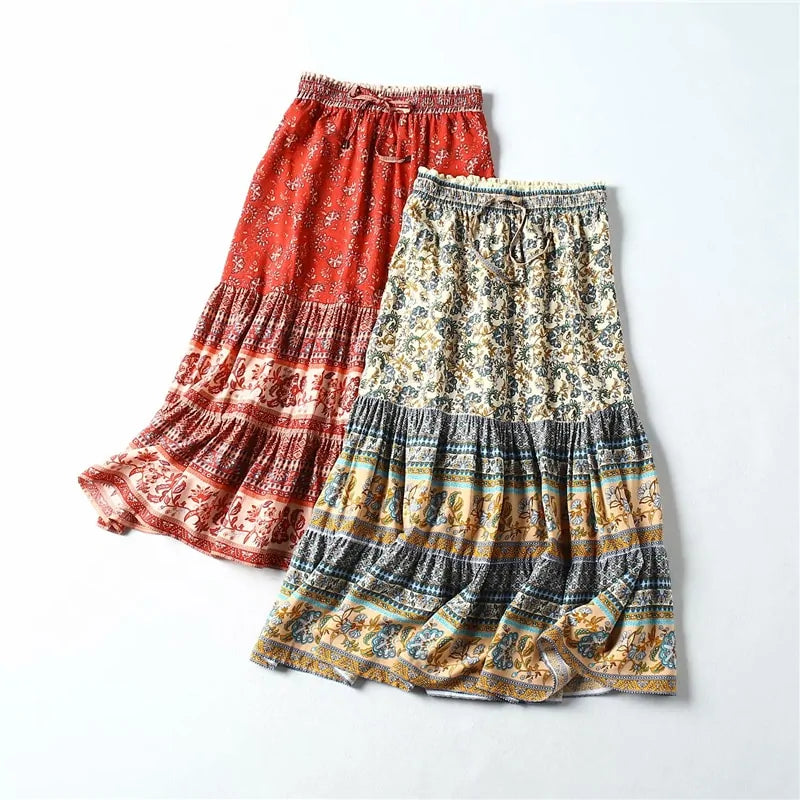 Printed Bohemian Skirt - My Store
